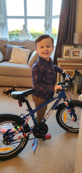 Ethans New Bike Christmas Day Dec 2019