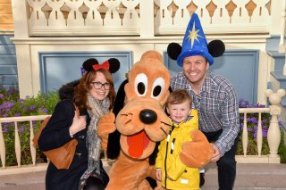 Family Meet Pluto Thursday Disneyland Paris Oct 2018