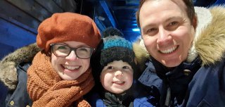 Family Selfie Tamworth Ice Skating Feb 2020