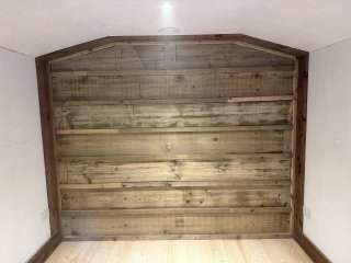 Feature Wall Shed Finishing Nov 2025