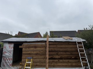 Front Shed Roof Sept 2025