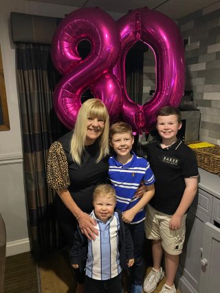 Grandma And Great Grandchildren Grandmas 80th Sept 2025