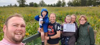 Group_selfie_wistow_maze_august_2021