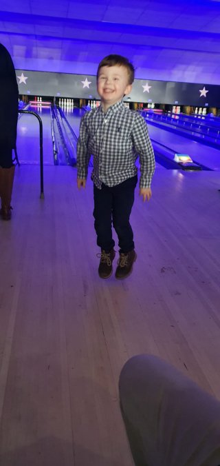 Happy Ethan Thomas 3rd Bowling Party Jan 2020