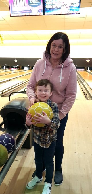 Joy And Ethan New Years Day Bowling Jan 2022