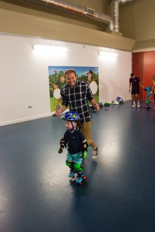 Me Running Ethan Roller Skating Centre Parcs August 2018