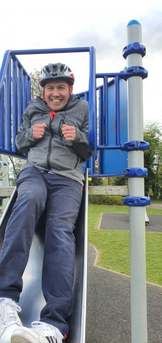 Me_slide_littlethorpe_park_april_2021