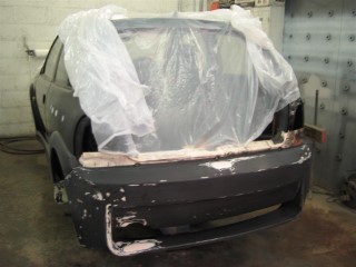 My Car In BodyShop, Flatting Underway & Boot Sprayed