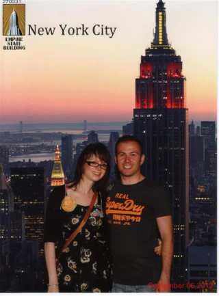 New York Day 4 Empire State Building Rachel and I