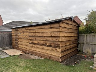 Outside Shed Finishing Nov 2025