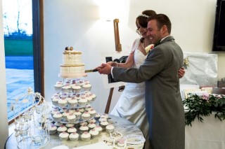 Rachel And Ashley Wedding Evening Cake Cutting