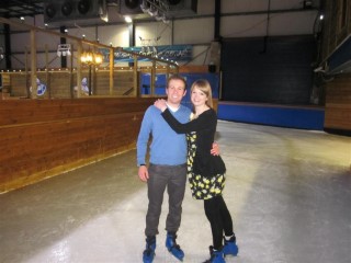 Rachel and I Ice Skating Tamworth June 2011