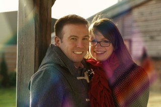 Rachel And I Outside Pre Wedding Photoshoot Jan 2014