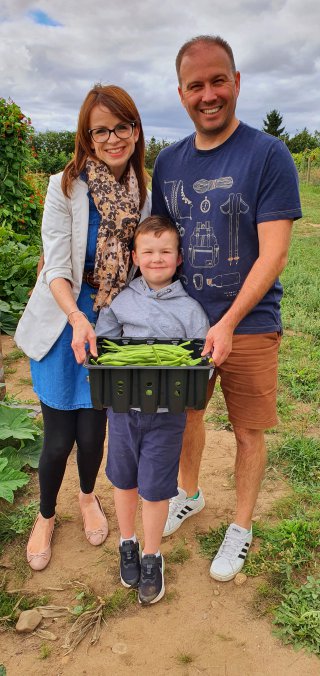 Rachel_ethan_and_i_fruit_and_veg_picking_malt_kiln_farm_shop_aug_2022