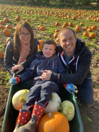 Rachel Ethan And I Pumpkin Picking Oct 2021