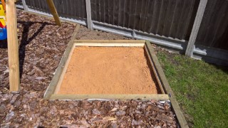 Sand In Garden Sand Pit April 2017