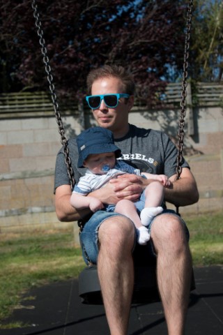 Sapcote Park August 2016 Ethan And I On The Swing