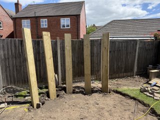 Seat Posts Garden Progress Woodwork June 2026
