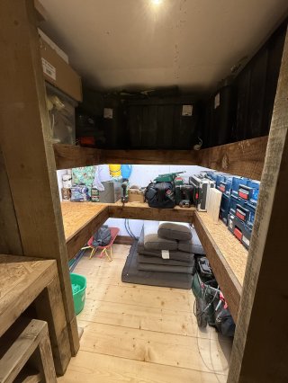 Shelf Shed Inside Lighting Dec 2025