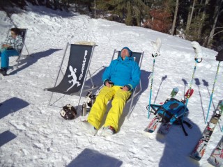 Skiing Borovets Bulgaria 2017 Me Sunbathing