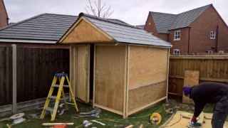 Swing Set And Shed Progress November 2016 Framing