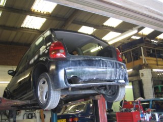 My Car In BodyShop, On Ramps