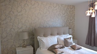 Wallpapering Oct 2016 Master Bedroom