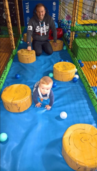 Woodlands Garden Center Oct 2016 Ethan And I Crawling