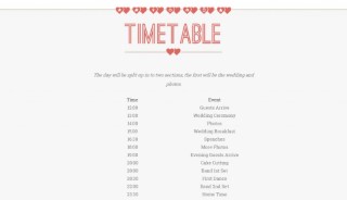 Timetable