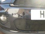 Accident With Wood Front Bumper Cracked