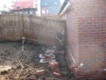 Building the Wall Levelling The Garden
