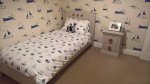 Buttons Bed And Bedside Table Ethans Bedroom Oct 2018