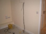 Cabling and Fitting the Toilet.