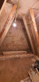 Cupboard Plastering Loft May 2021
