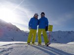 Dad And I Mountain Skiing Les Arcs Jan 2020