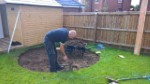 Digging The Circle Starting The Back Garden June 2017