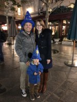 Disney Land Paris Sunday Oct 2019 Family Outside Chez Remy