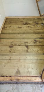 Dried Varnished Shed Floor Sept 2020