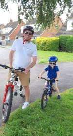 Ethan And I Bike Outside Day July 2020