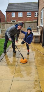 Ethan And I Jet Washing April 2021
