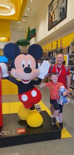 Ethan And I Lego Mickey Thursday Disney Land Paris May 2023