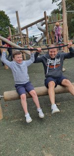 Ethan And I Rotating Log Leamington Spa Sept 2022