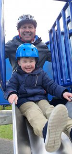 Ethan And I Slide Littlethorpe Park April 2021