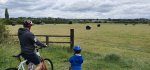 Ethan And I Tractor Baling Hay July 2020