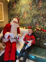 Ethan And Santa Christmas Eve Dec 2022