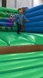 Ethan Bouncing Sports Relief 2018 Hinkley Leisure Centre March 2018