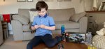 Ethan In Progress Building Technic Lego Pull Back Racer Feb 2021