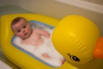 Ethan In The Duck Bath June 2016