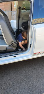 Ethan Inside Vw Up Car Wash May 2020