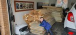 Ethan Piles Third Load Of Wood For Lego Room Feb 2020